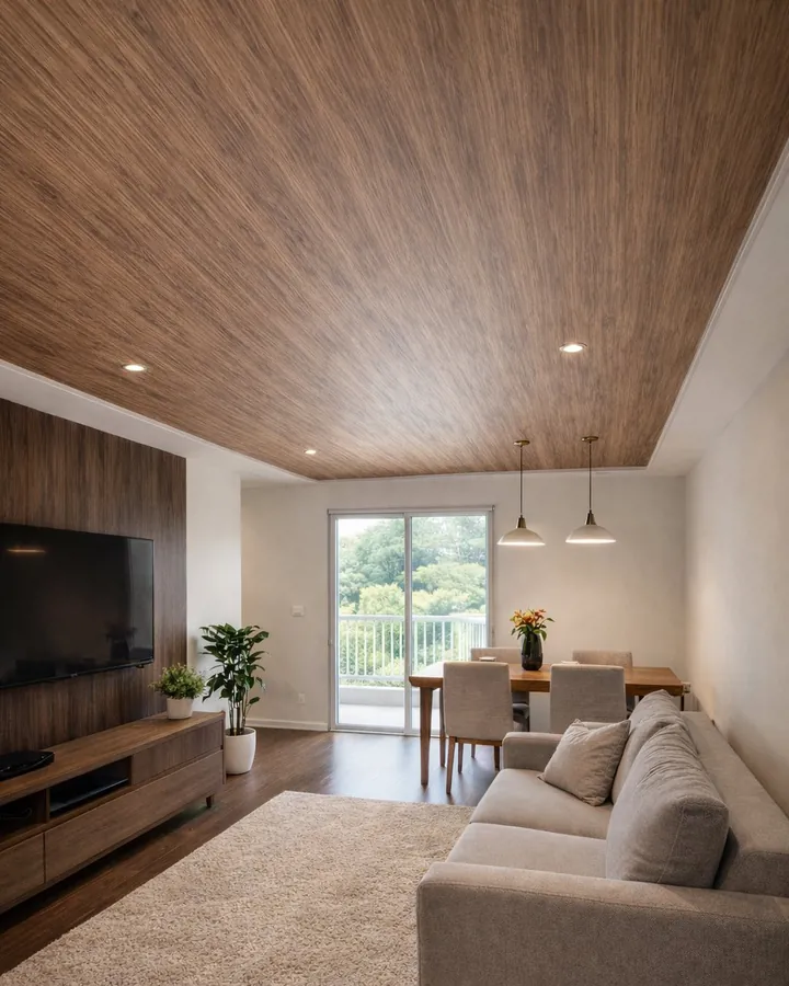 Sala com forro Nogueira
